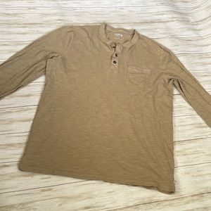 Men’s tan long sleeve Express large shirt